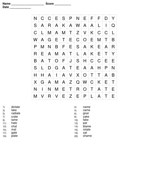 Word Search 1